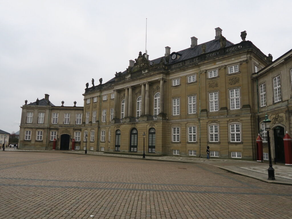 Amalienborg, konungshöllin í Danmörku.