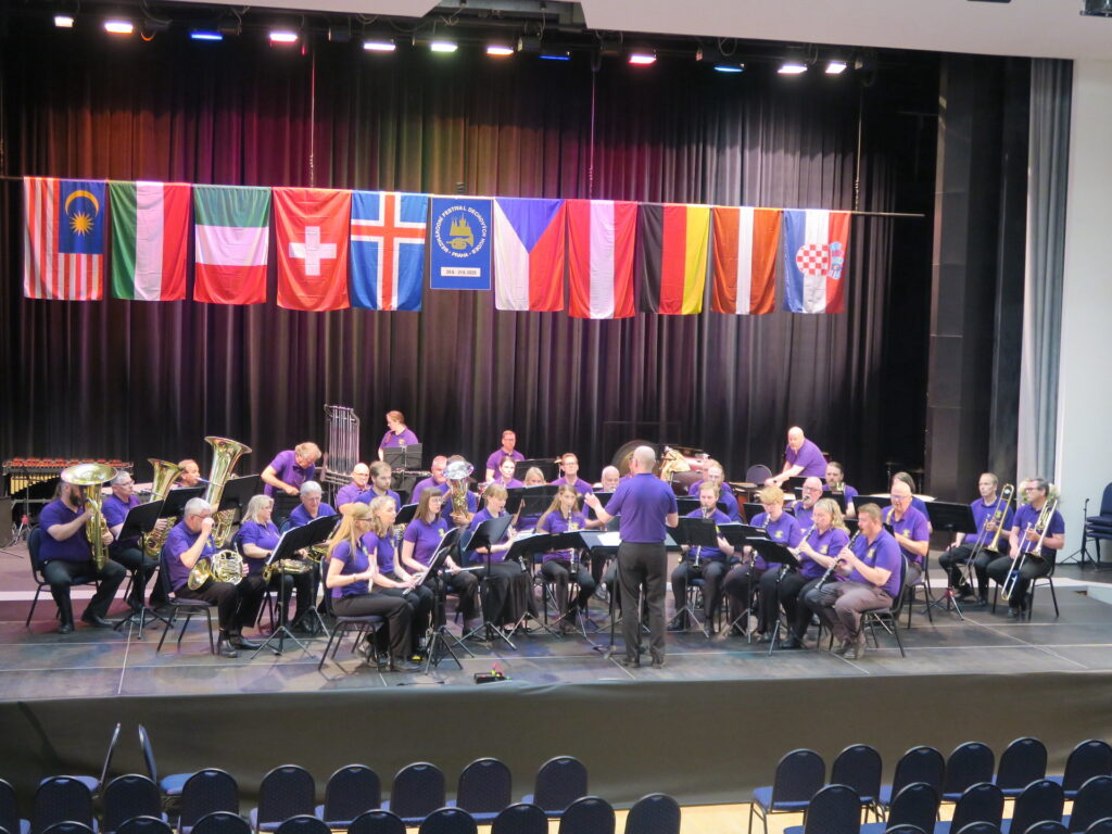 Lúðrasveit Hafnarfjarðar í lúðrasveitakeppni i Prag.